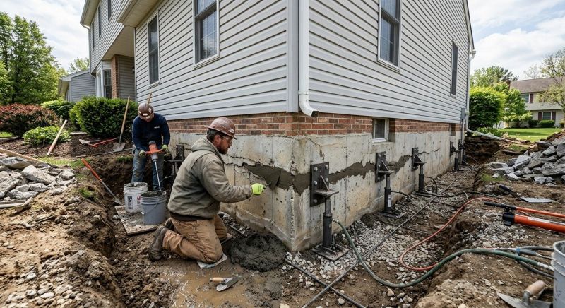 Basement Foundation Repair in Wirtz, VA
