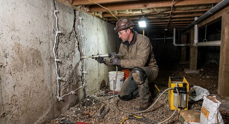 Concrete Foundation Repair in Franklin County, VA