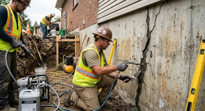 Cracked Foundation Repair in Roanoke, VA