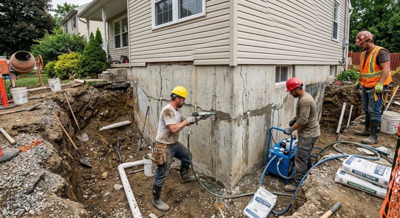Cracked Foundation Repair in Moneta, VA