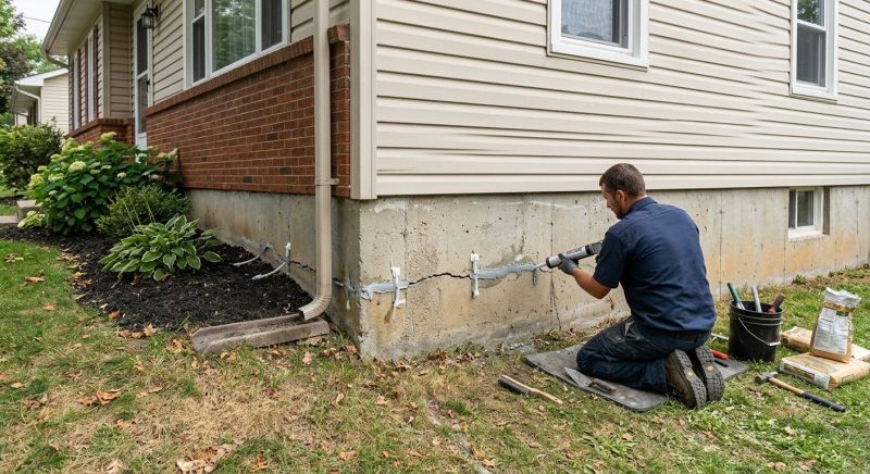 Cracked Foundation Repair in Moneta, VA