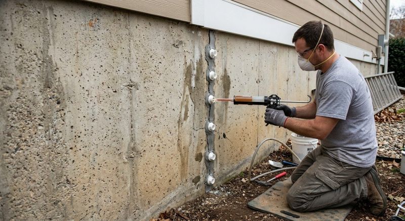 Foundation Crack Sealing in Roanoke, VA