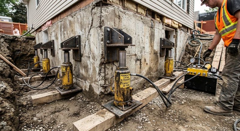 Foundation Jacking in Christiansburg, VA