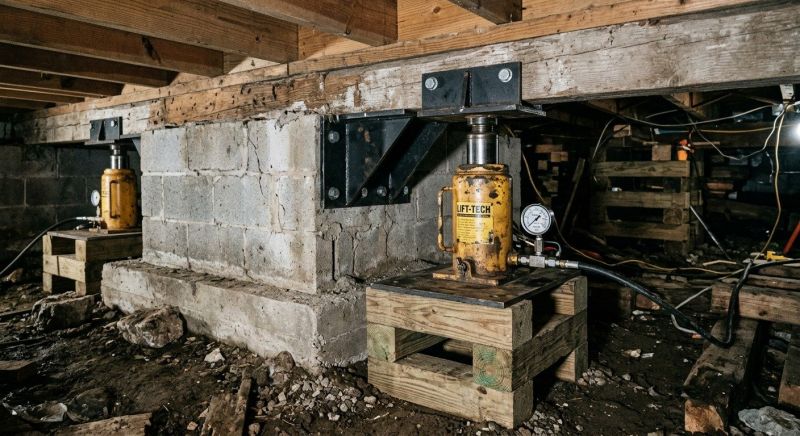 Foundation Jacking in Wirtz, VA