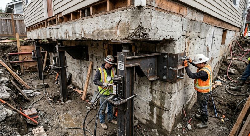 Foundation Lifting in Blacksburg, VA