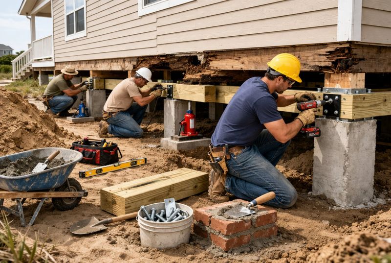 Foundation Raising in Boones Mill, VA