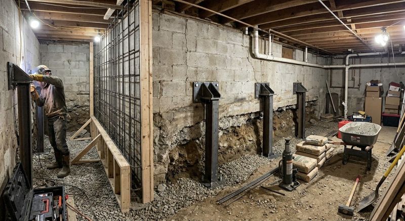 Foundation Stabilizing in Moneta, VA