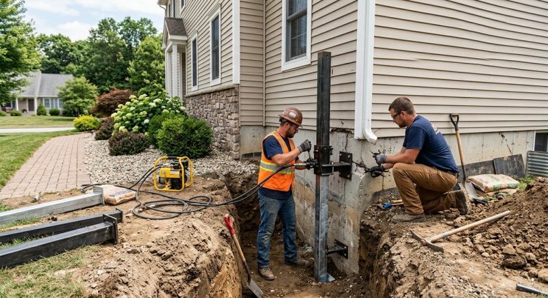 Foundation Stabilizing in Wirtz, VA