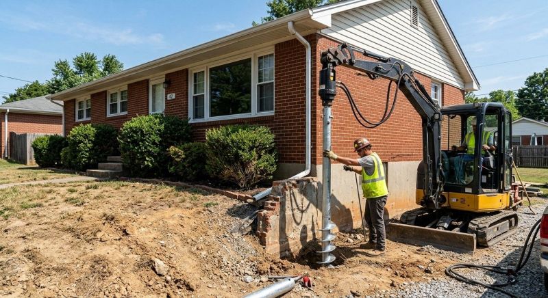 Helical Pile Installation in Roanoke, VA