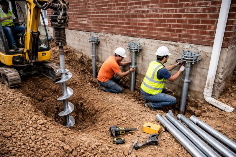 Helical Pile Installation in Roanoke, VA