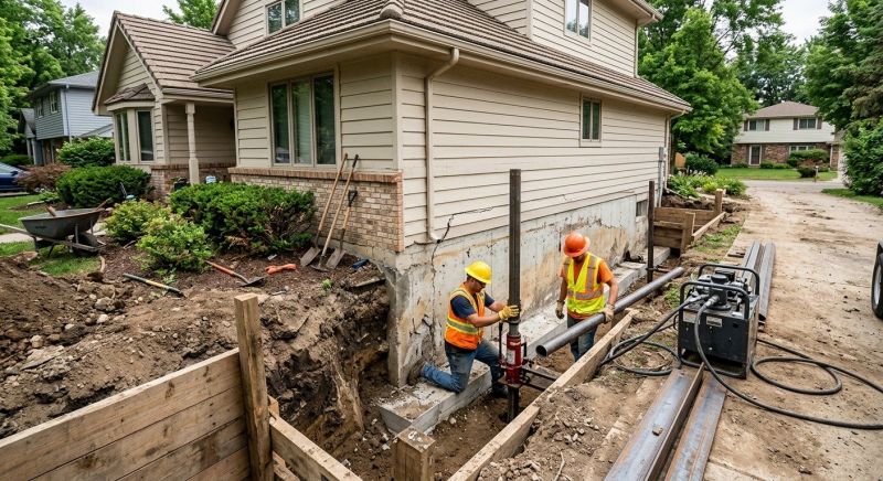 House Foundation Repair in Blacksburg, VA