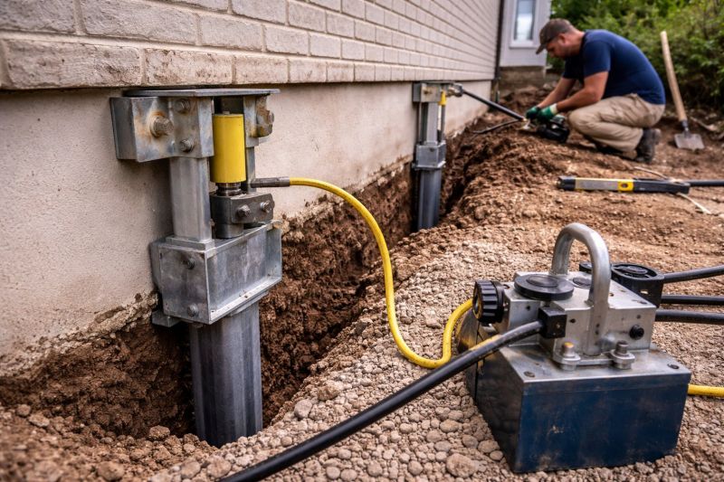 Sinking Foundation Repair in Christiansburg, VA
