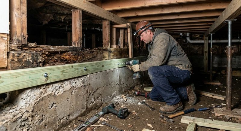 Sinking Foundation Repair in Franklin County, VA