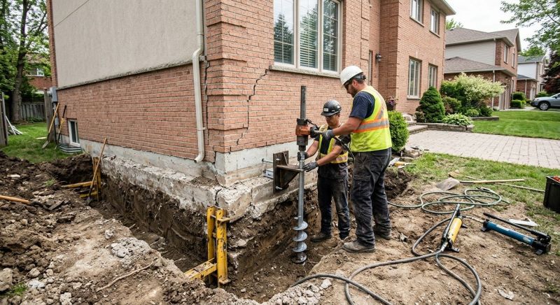 Sinking Foundation Repair in New Castle, VA