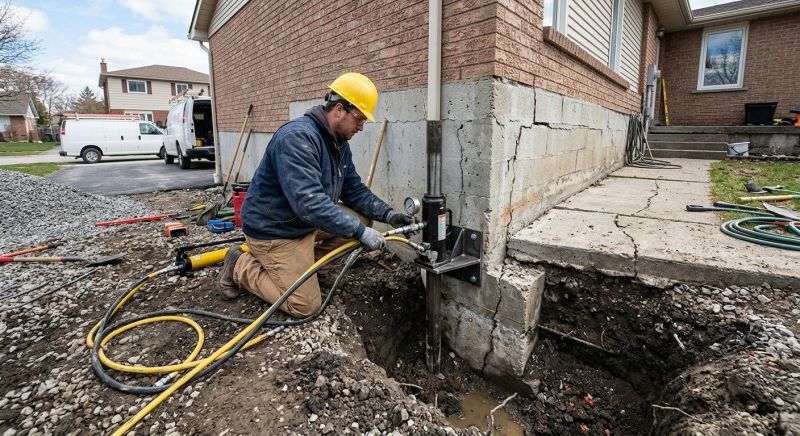 Sinking Foundation Repair in New Castle, VA